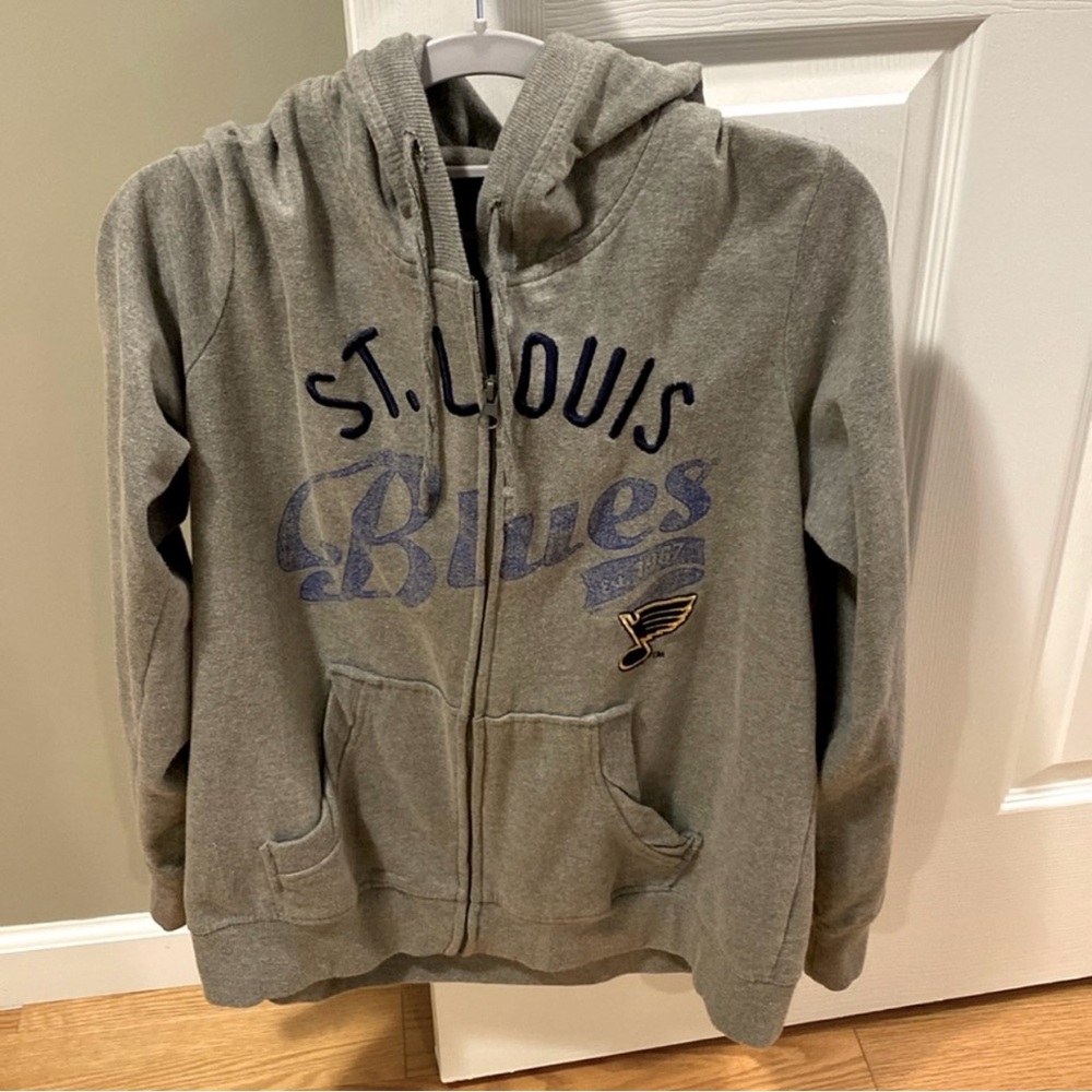 Women XL G3 for Her by Alyssa Milano Jacket Hoodie STL Blues Hockey EUC - Picture 7 of 8